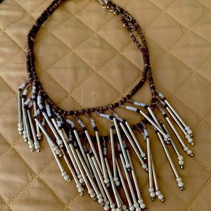 Wooden and beaded fashion necklace